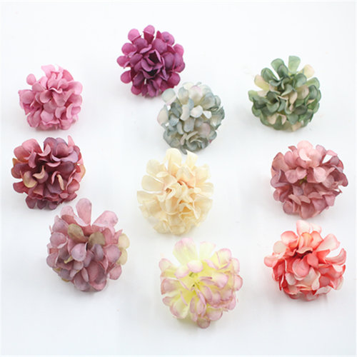 DIY手工花环材料 仿真绣球花头 欧式复古菊花 森系手作配件 - 图3