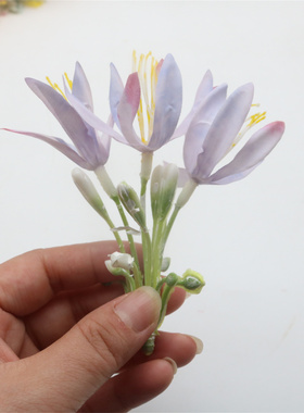 水仙花假花diy手工发簪材料