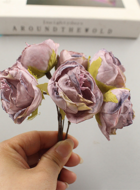 diy手工材料仿真花帽子花