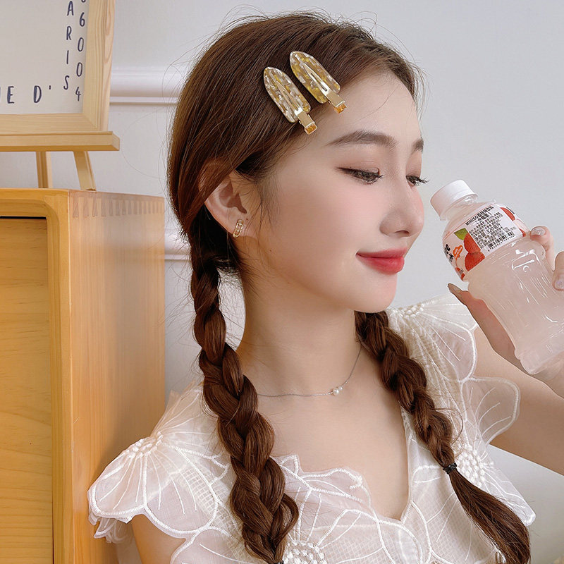 炫彩人鱼姬贝壳无痕发夹女侧边刘海碎发鸭嘴夹子头饰简约发卡夏季,淘宝优惠券,粉丝福利购,淘宝优惠卷