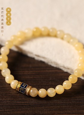 进口森系文艺小众清新女气质百搭手链六字真言桶珠小方糖珠单双圈