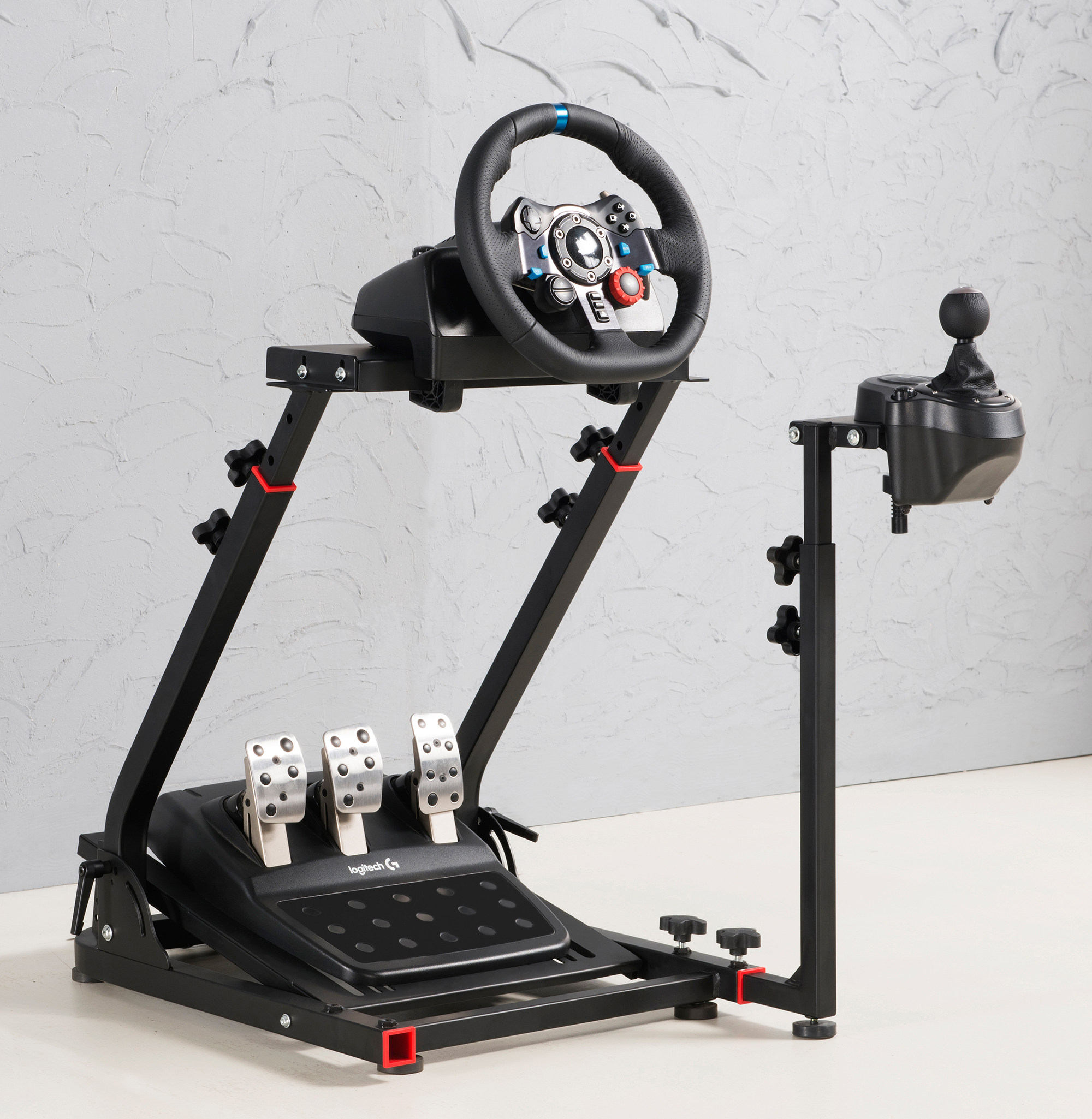 VRS折叠模拟赛车游戏方向盘支架G29 TGT g923 T300RS科腾莱仕达v9_虎窝淘