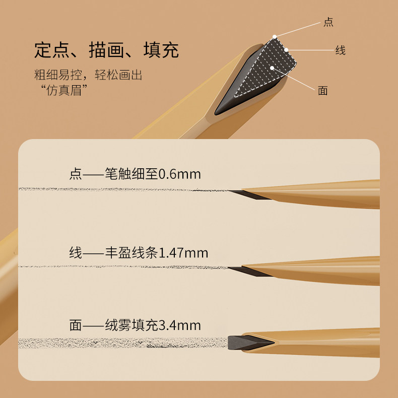 淑合自动砍刀眉笔硬芯线条野生眉笔防水防汗免削自动眉笔,淘宝优惠券,粉丝福利购,淘宝优惠卷