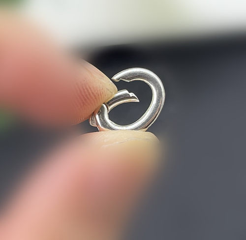 S925纯银加厚款椭圆万能扣头连接项链水晶手链吊坠扣精致DIY配件 - 图3