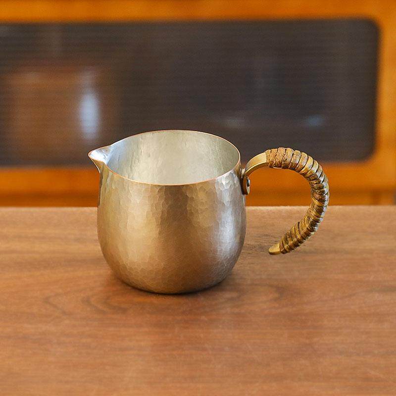 小葵川町屋 日本进口富贵堂手工锤纹藤编咖啡拉花缸拉花杯手冲壶,淘宝优惠券,粉丝福利购,淘宝优惠卷