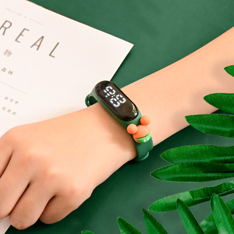 智能彩屏儿童50米防水电子表手环 Asvinda国产腕表