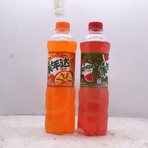 美年达橙味青苹果味葡萄味西瓜味500ml*6瓶果味碳酸饮料 - 图0