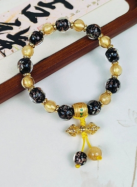 紫金砂手串本命年转运珠手链