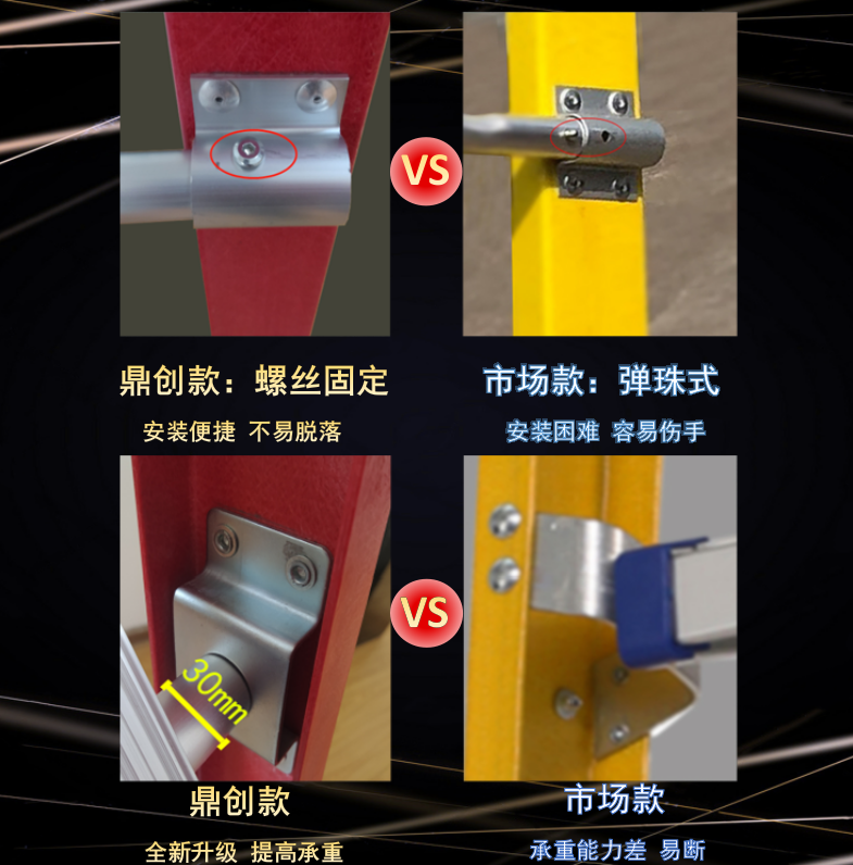 玻璃钢绝缘扶手带网梯子人字折叠工程梯电工施工作业安全平台爬梯,淘宝优惠券,粉丝福利购,淘宝优惠卷