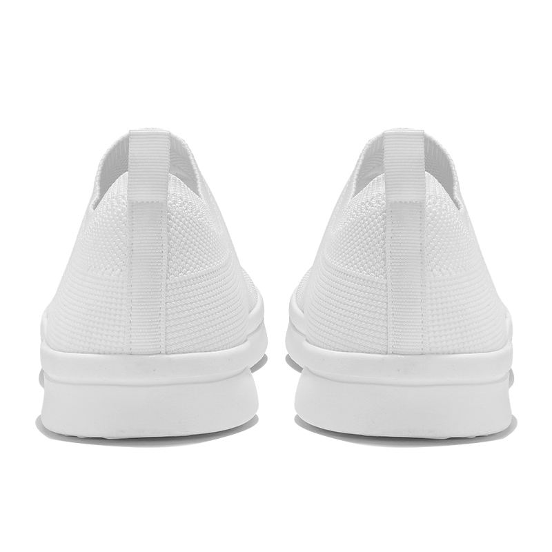 诺凡希春夏一脚蹬黑武士纯色小黑鞋飞织网面透气男女小白鞋懒人鞋 - 图2