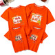 Parent-child outfit, family of three or four short sleeved 2024 new trendy women's clothing, mother and son outfit, western-style t-shirt, activity suit, class uniform