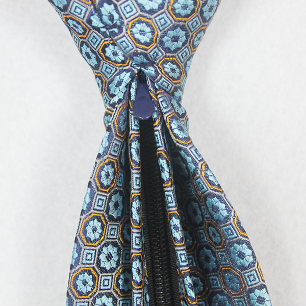 新疆农信农商男士职业装领带手打懒人易拉得拉链领带蓝色雪莲花,淘宝优惠券,粉丝福利购,淘宝优惠卷