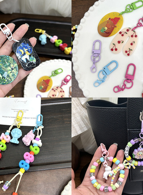 合金彩色烤漆龙虾扣钥匙扣环diy