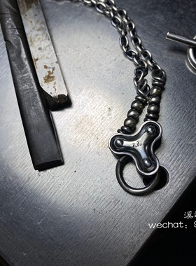 T扣轮滑组项链925银项链