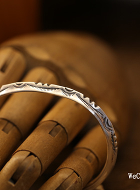 larrysmith三棱纯银手镯