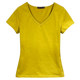 Pure cotton short-sleeved T-shirt for women V-neck solid color half-sleeved base shirt