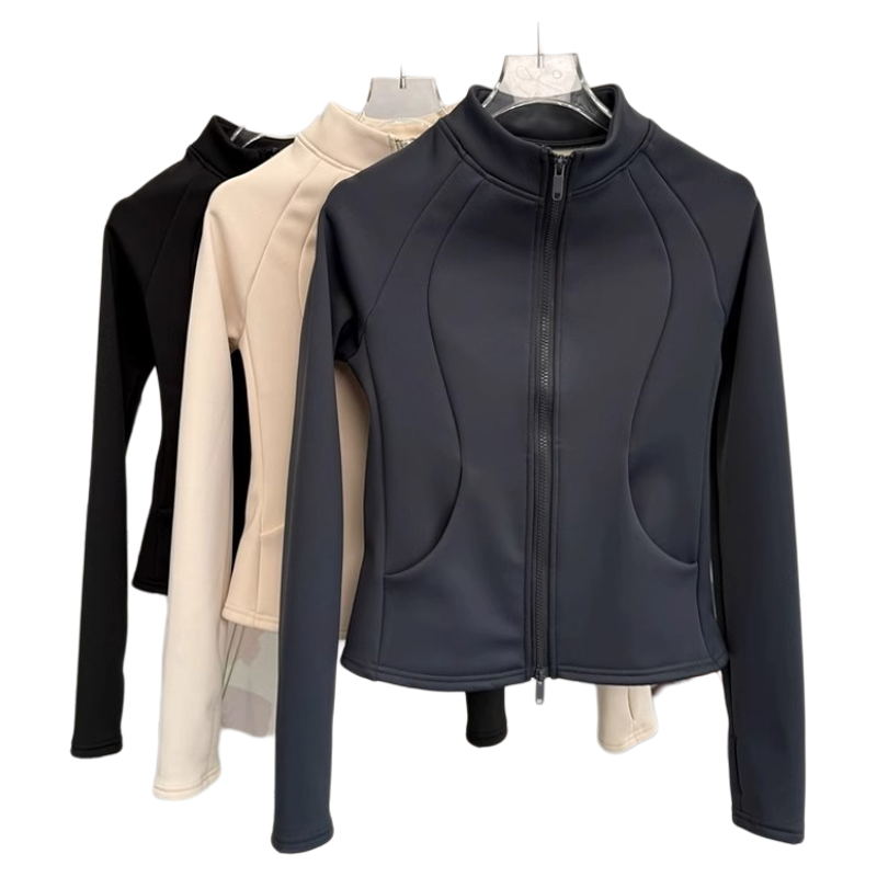 冬季新款加绒瑜伽服上衣运动跑步健身骑行服修身加厚保暖女款外套,淘宝优惠券,粉丝福利购,淘宝优惠卷