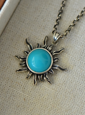 男女款S925纯银玉石镶嵌吊坠空托