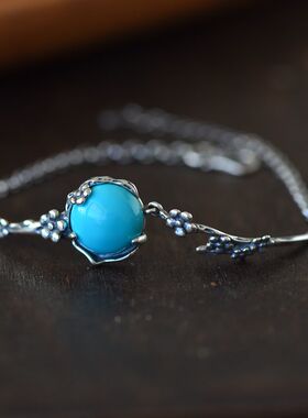 女款S925纯银DIY镶嵌手链空托