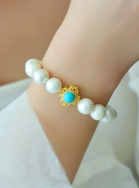 男女款S925纯银DIY镶嵌手链配件