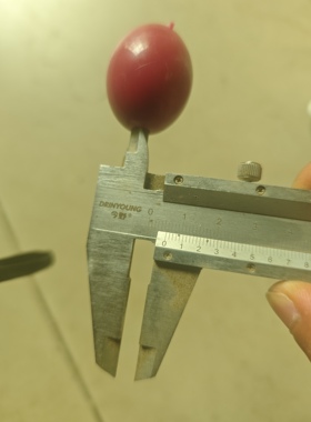 塑料珠子红色蓝爸散珠帽子顶珠佛用文玩戏剧装饰摆件防朱砂珠子