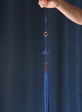 佛珠燕尾主法背云穗子主持大和尚法师结缘佛流苏方丈结九结念佛珠