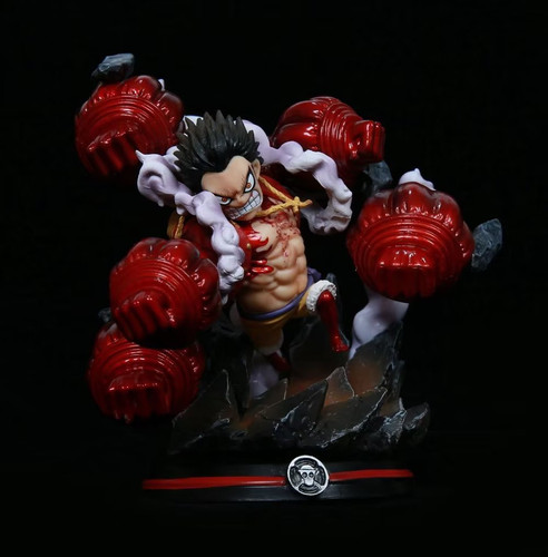 海贼王手办四档路飞天绘猿王群鸦炮雕像模型摆件动漫周边男生礼物 - 图0