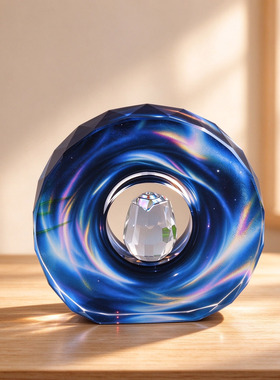 水晶玫瑰星云治愈系摆件生日礼物