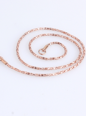 玫瑰金40cm钛钢蛇骨链