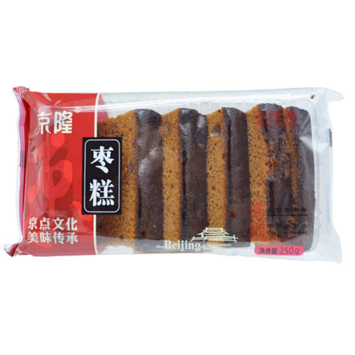 老北京特产京隆枣糕250g正宗传统手工中式糕点心发糕代餐零食小吃 - 图1