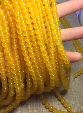 diy水晶散珠半成品配饰黄玛瑙