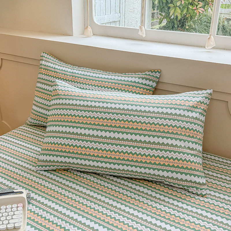 俞兆林A类纯棉老粗布床单件凉席单双人床1.8床三件套学生两件套