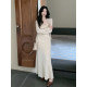 SYT homemade wool tube top skirt knitted suit skirt