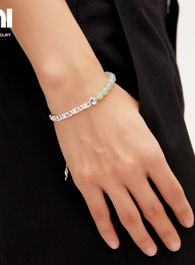 UNI优霓竹叶进化论系列竹叶吊坠手链古风简约手链小众精致手饰夏