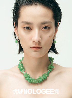 绿野仙踪新中式石串珠锁骨链