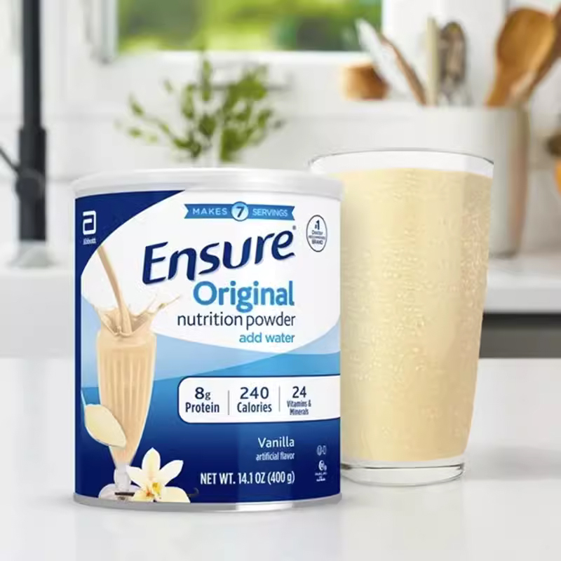 美国进口雅培安素EnSure成人奶粉高营养复合奶粉香草味400克/罐 - 图2