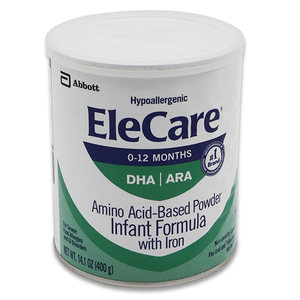 美国雅培elecare一段氨基酸全水解防过敏腹泻宝宝奶粉1段400g罐装