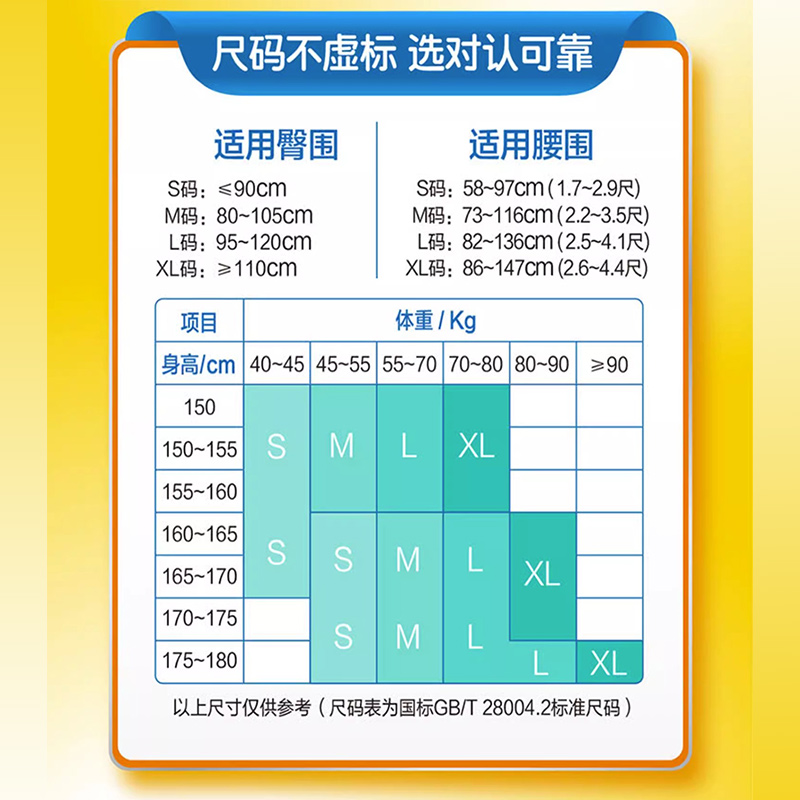 可靠吸收宝成人纸尿裤老年人尿不湿旗舰店同款大号L码80片经济装 - 图0