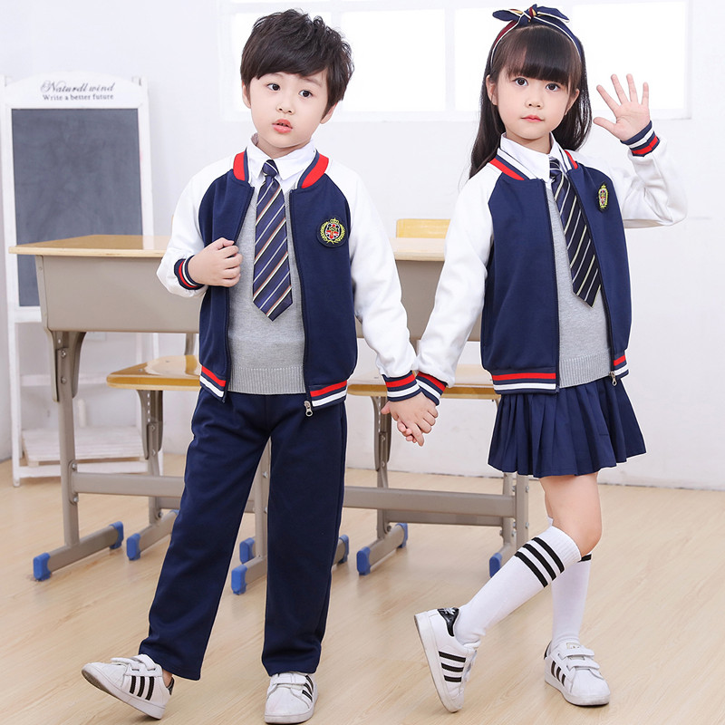 幼儿园园服春秋装运动服纯棉英伦风小学生校服秋冬装秋季班服套装