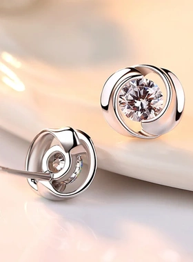 Delicate Cubic Zirconia Earrings Lady's Daily Wearable