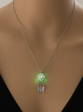 Hollow Dreamcatcher Luminescent Necklaces For Women Glow in