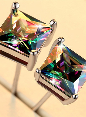 Classic Four-claw Seven-color Men's Earrings Japanese And