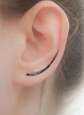 Minimalist Hook Earrings for Women Silver Color/Gold
