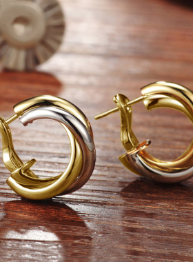 Mosquito Coil Hoop Earrings Female Korean Version Of Retro