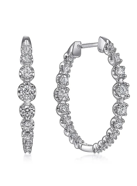 Stylish Round Zirconia Hoop Earrings for Women Luxury