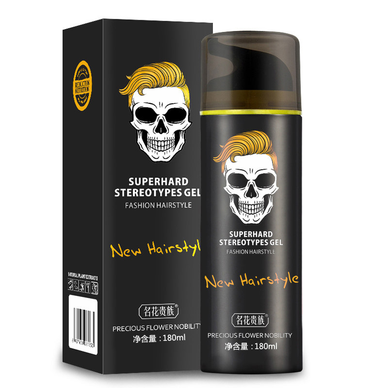 男士啫喱膏强力定型保湿金刚者喱膏 名花贵族头发造型