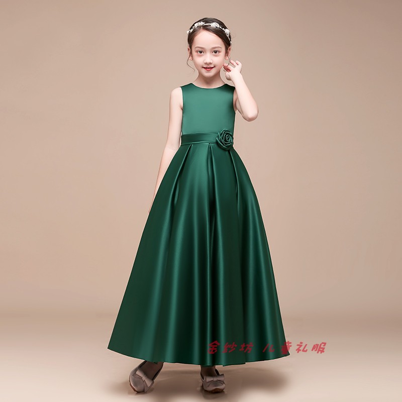 儿童女公主裙礼服高端洋气黑色钢琴走秀女童合唱演出服中国风红秋,淘宝优惠券,粉丝福利购,淘宝优惠卷