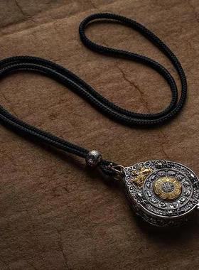 藏式新款中国风九宫八卦牌吊坠