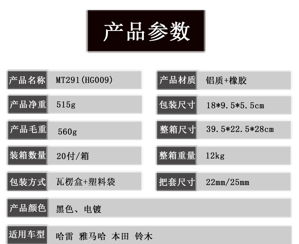 摩托车改装手把套哈雷太子把套铝合金把套带省力器把套HG009 - 图3