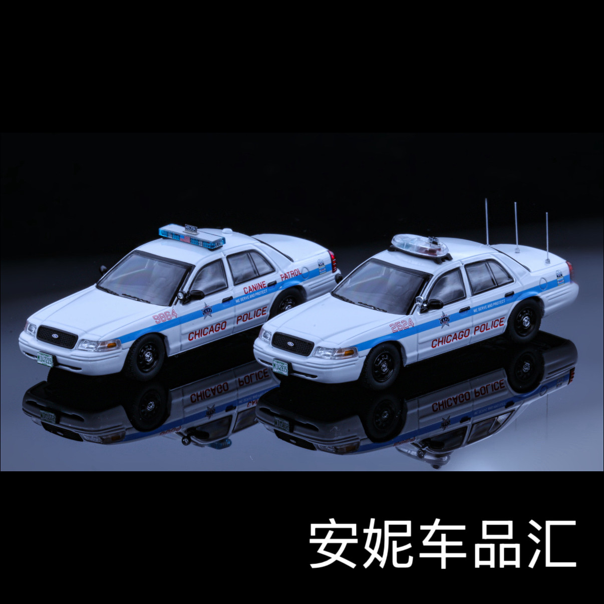 【安妮现货】Rollin 1:64 芝加哥俄勒冈州CV警车合金静态汽车模型 - 图0